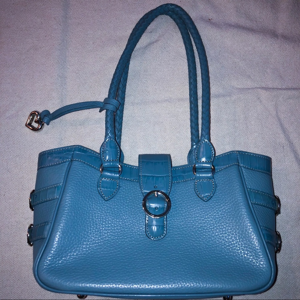Blue Leather Brighton Purse